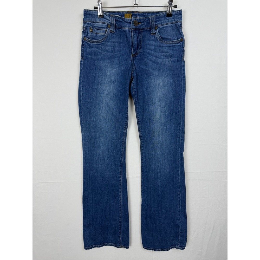 KUT from the Kloth Women Cotton Nicole High Rise Bootcut Jeans 4 Blue Stretch